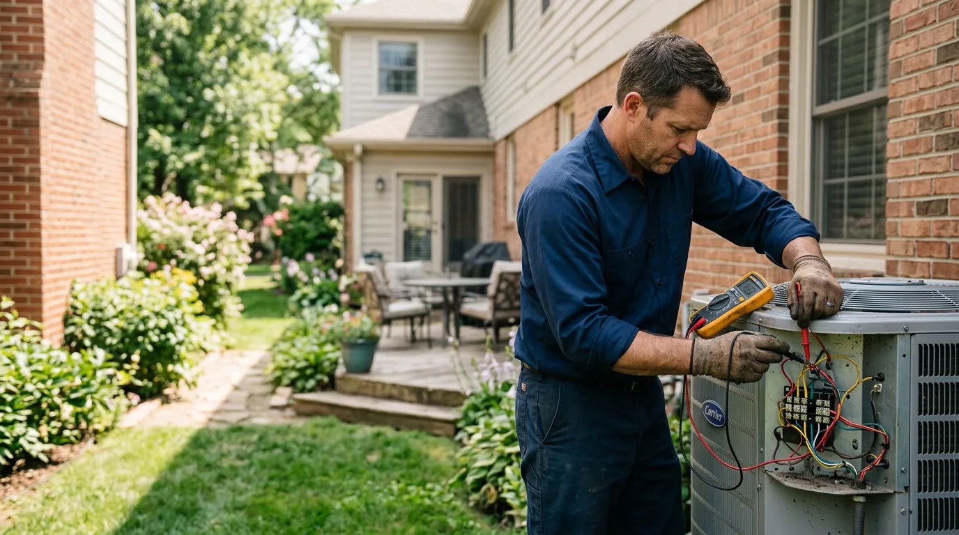 HVAC technician working near Windsor Locks, CT